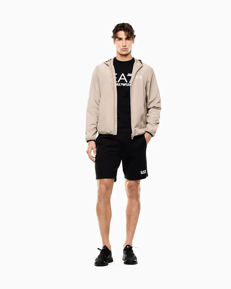 Футболка EA7 Core Identity slim fit з логотипом з бавовни — фото 2
