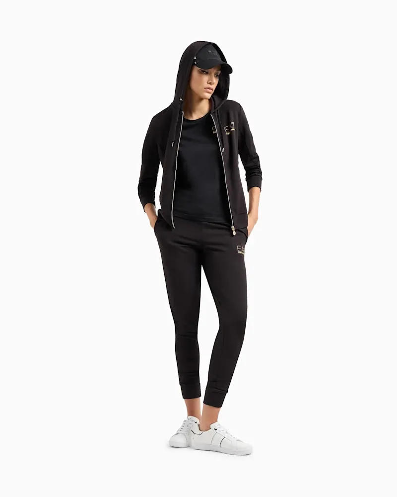 Футболка EA7 slim fit з круглим вирізом — фото 2