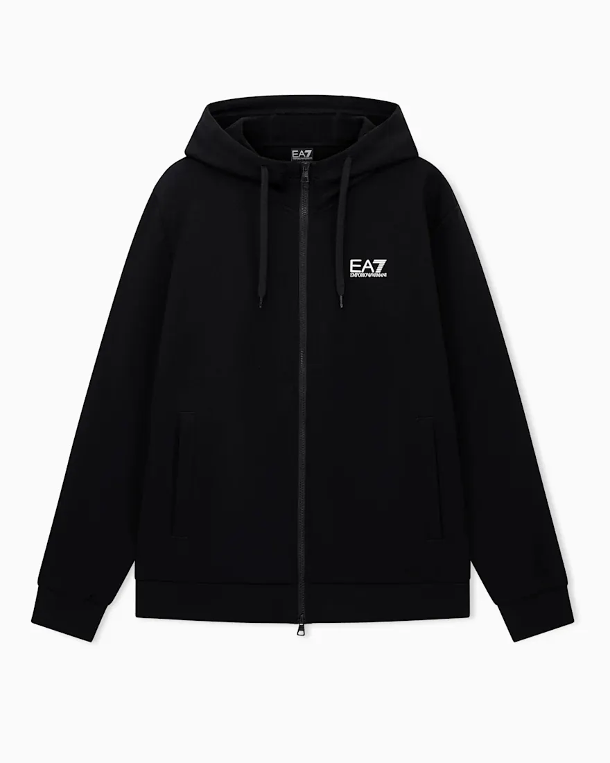 Худі EA7 Core Identity regular fit з бавовни