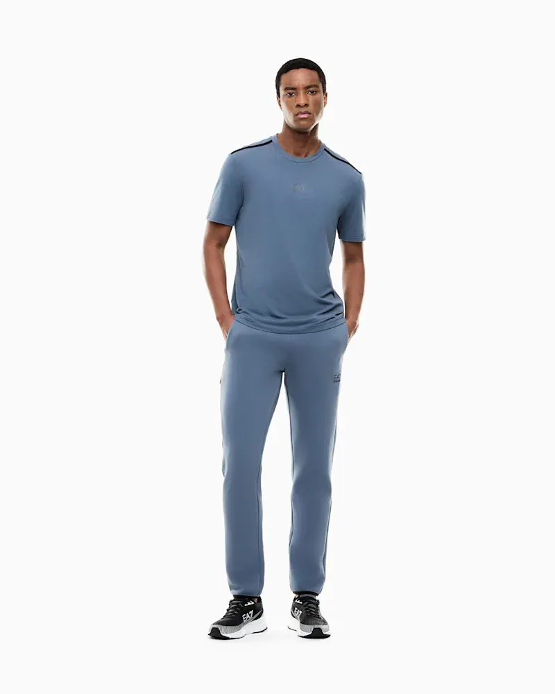 Штани EA7 slim fit з бавовни — фото 2