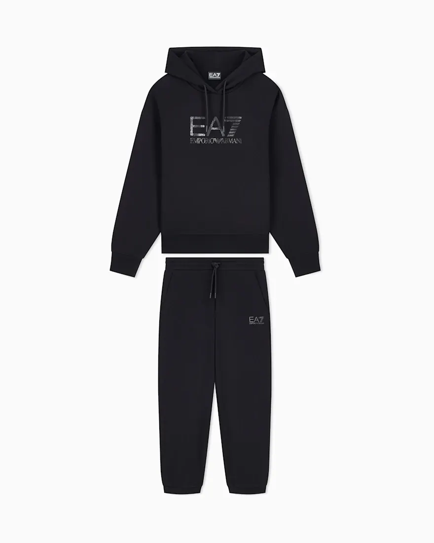 Спортивний костюм EA7 oversize з бавовни