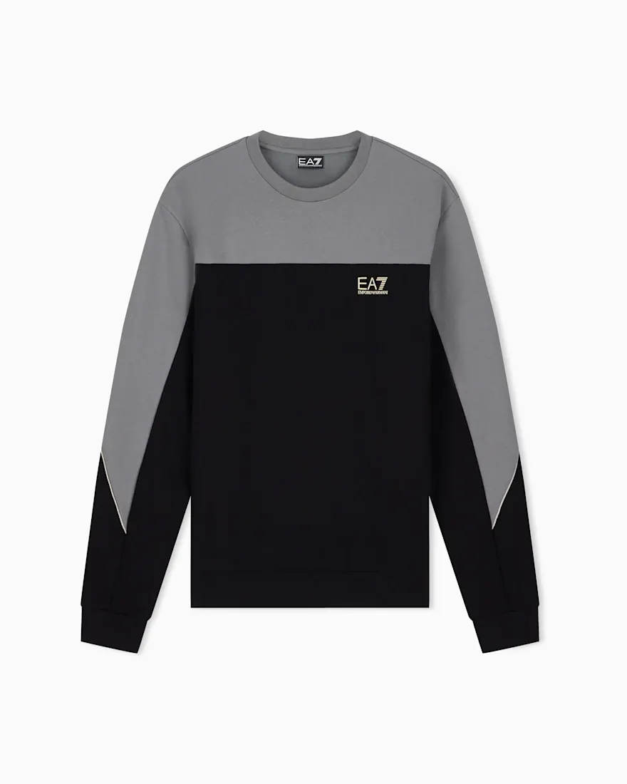 Світшот EA7 regular fit з бавовни